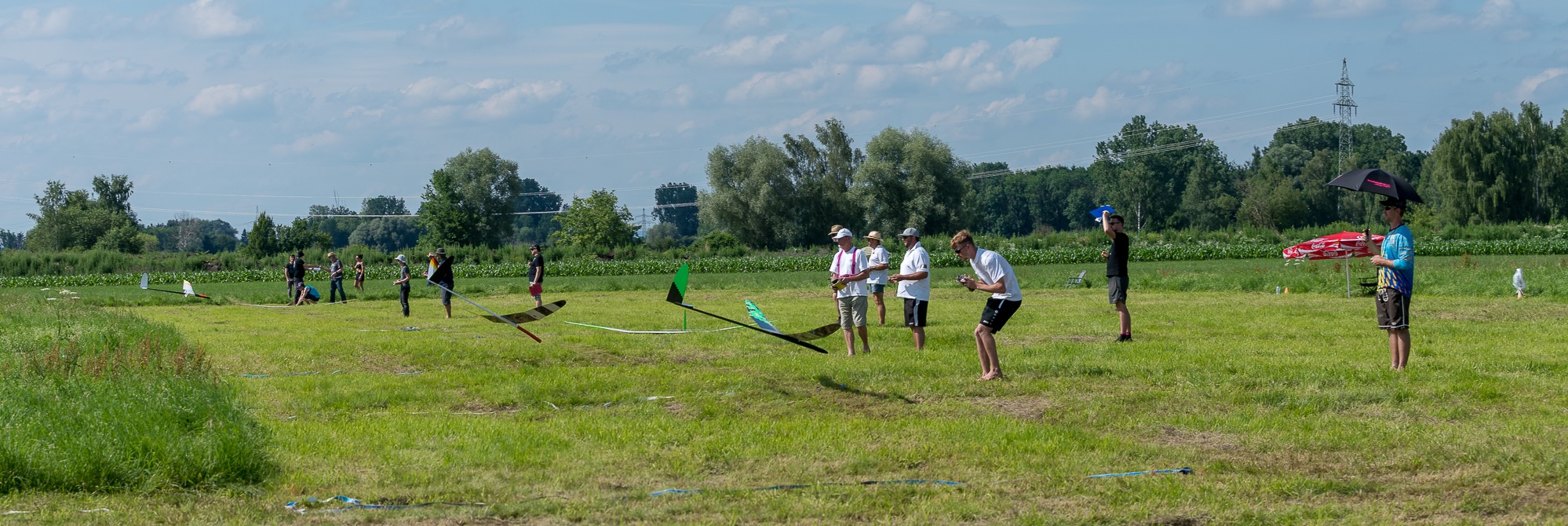 Alle kommen zur Landung rein
